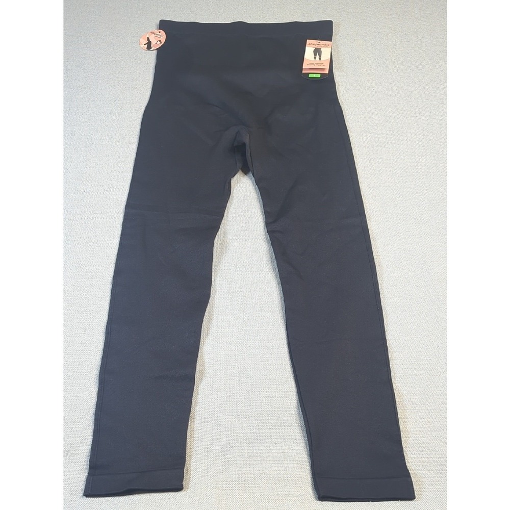 Shapermint‎ Black High Waisted Shaping Leggings Size L NWT Sculpting Stretch